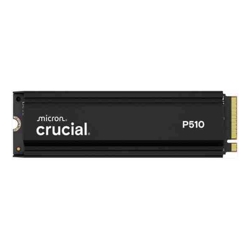 Micron Crucial P510 2TB Gen5 2280 NVMe M.2 SSD Heatsink 10000 / 8700 MB/s R/W 1200TBW 1.4M IOPS 1.5M hrs MTTF Full-Drive Encryption 5yrs