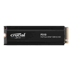 Micron Crucial P310 4TB Gen4 2280 NVMe SSD Heatsink 7100/6000 MB/s R/W 800TBW 1000K/1000K IOPS 1.5M hrs MTTF Full-Drive Encryption M.2 PCIe4 5yrs