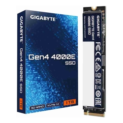 Gigabyte Gen4 4000E SSD 1TB  PCI Express 4.0x4 M.2 1000GB  Up to 4000 MB/s 3900 MB/s MTBF 1.5M hours 3 y Warranty