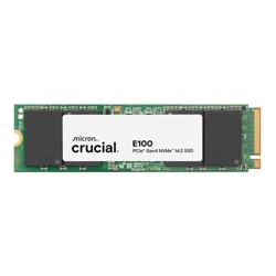 Micron Crucial E100 2TB Gen4 NVMe SSD 5000/4500 MB/s R/W 100TBW 350K/460K IOPS 1M hrs MTTF M.2 2280 PCIe4 3yrs ~Crucial P3 Plus