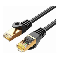 8Ware CAT7 Cable 1m Black Color RJ45 Ethernet Network LAN UTP Patch Cord Snagless