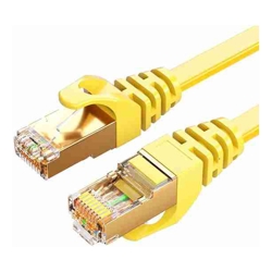 8Ware CAT7 Cable 5m Yellow Color RJ45 Ethernet Network LAN UTP Patch Cord Snagless Flat cable