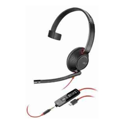 HP POLY BLACKWIRE 5210 MONAURAL U SB-C HEADSET 3.5MM PLUG USB- C/A ADAPTER