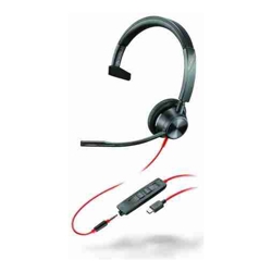 HP POLY BLACKWIRE 3315 MONAURAL M ICROSOFT TEAMS CERTIFIED USB-C HEADSET 3.5MM PLUG USB-C/A