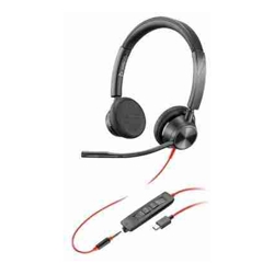 HP POLY BLACKWIRE 3325 STEREO USB -C HEADSET 3.5MM PLUG USB-C/ A ADAPTER