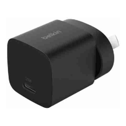 Belkin BoostCharge 25W USB-C (PD 3.1) Cubic Wall Charger Black (WCA012AUBK)Best for iPhone  Samsung $2500 CEW 2 Years Warranty