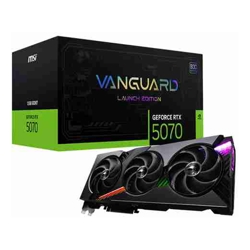 MSI GeForce RTX 5070 12G VANGUARD SOC LAUNCH EDITION Nvidia GeForce RTX 5070 12GB GDDR7 Core Clock: 2655MHz Cuda Core: 6144 1xHDMI 3xDP PSU: 650W PCIe5.0 3 Year Warranty