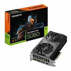 Gigabyte *Limit 1 Unit per Customer*  Gigabyte GV-N5060WF2OC-8GD Nvidia GeForce RTX 5060 WINDFORCE OC 8GB GDDR7 Core Clock: 2512MHz Cuda Core: 3840 1xHDMI 3xDP PSU: 450W PCIe5.0 3 Year Warranty