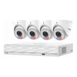 TP-Link Omada T8S4-2T Omada 8MP Turret PoE Security Camera System with 2TB HDD 4 Cameras with 16-Channel NVR