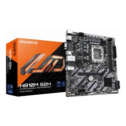 Gigabyte H810M S2H  Intel LGA 1851 ATX Motherboard 2x DDR5 ~128GB 1x PCI-E x16 1x PCI-E x1 1x M.2 4x SATA 3x USB 3.2 3x USB 2.0