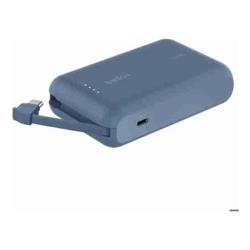 Belkin BoostCharge 10K Power Bank with Integrated 20W USB-C Cable (5.7 cm)  Blue (BPB021fqBL) 2xUSB-C(20W) $2500 CEW 2 Years Warranty