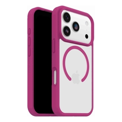 OtterBox React Folio MagSafe Apple New iPhone Pro 2026 / iPhone 17 Pro (6.3") Case Rose Crystal (Pink/Clear) (77-98634) 7 Years Warranty