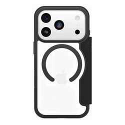 OtterBox React Folio MagSafe Apple New iPhone Pro 2026 / iPhone 17 Pro (6.3") Case Black Crystal (Clear/Black) (77-98588) 7 Years Warranty