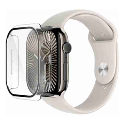 Belkin ScreenForce TemperedCurve 2-in-1 Treated Screen Protector + Bumper for Apple Watch Series 10 (46mm) Clear(OWA003fqCL) 2 Years Warranty
