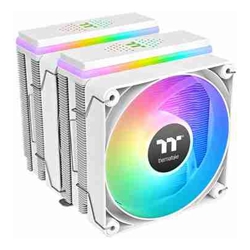 Thermaltake CL-P139-CA12SW-A ASTRIA 600 ARGB Sync CPU Cooler Fan Size: 120mmx2 PWM: 500-1800 RPM Air Flow: 65CFM White Intel Socket LGA 2066 2011 1851 1700 1200 1156 1155 1151 1150 1150
