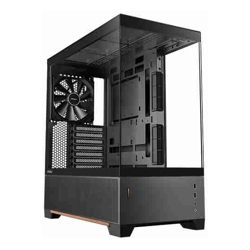 Antec C6 WOOD Black Mid Tower ATX/Micro-ATX/ITX Tempered Glass USB-C 10Gbps 3 PWM Fans 360mm Radiator 450mm GPU 2Yr Wty