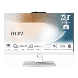 MSI MODERN AM242P 1M-2084AU AIO 23.8" FHD IPS Screen Intel Core 7 150U 16GB DDR5 RAM 1TB NVMe SSD Keyboard+Mouse Wireless AX+Bluetooth Windows 11 Pro White 3 Year Warranty