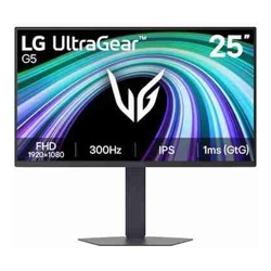 LG 25" IPS Full HD 300Hz Monitor 1920x1080 IPS 300Hz 1ms GtG HDR10 sRGB 99% G-SYNC Compatible FreeSync Premium DP 1.4 2xHDMI