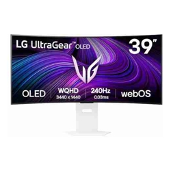 LG 39" UltraGear  OLED 240Hz WQHD Curved Smart Gaming Monitor 3440x1440 0.03ms 800R DCI-P3 98.5% HDR10 G-SYNC FreeSync Premium USB-C 65W