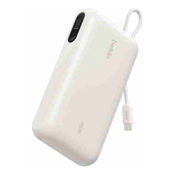 Belkin UltraCharge 10K mAh Power Bank  Display w/ Integrated USB-C Cable (20cm)-Sand(BPB029fqSA)2xUSB-C(45W)1xUSB-A(18W)$2500 CEW2-Year Warranty