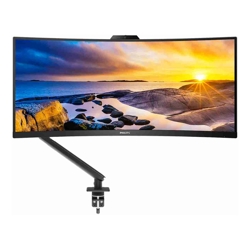 Philips Mount Up! Bundle. 34" UWQHD 100Hz UltraWide Curved Monitor 5MP Webcam &amp; Ergonomic Arm
