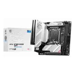 MSI MPG B760I EDGE WIFI DDR5 Mini ITX Intel LGA 1700 2xDDR5 2xM.2 4xSATA 6Gb/s RAID 1xPCIe 1xHDMI 1xDP GbE LAN Wireless AX+Bluetooth 1xUSB-C 4xUSB3.2 2xUSB2.0 3 Year Warranty