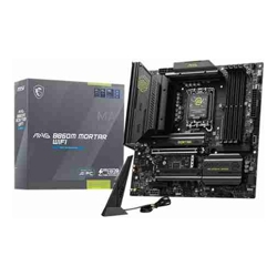 MSI MAG-B860M-MORTAR-WIFI Micro ATX Intel LGA 1851 4xDDR5 3xM.2 4xSATA 6G RAID 2xPCIe 1xHDMI 1xDP 1xTB4 Wi-Fi 7+Bluetooth 1xUSB-C 3xUSB-A 4xUSB2.0 3 Year Warranty
