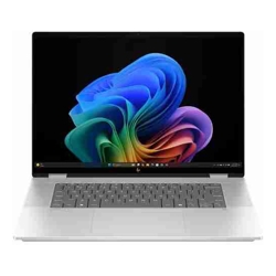 HP BD5R0PA OmniBook X FlipNGAI 16" WUXGA Touch Screen (IR-Webcam) Intel Core Ultra 5-226V 16GB DDR5 RAM 512GB NVMe SSD Wi-Fi 7+Bluetooth Windows 11 Home (Copilot+PC) Glacier Silver 1 Year War