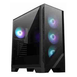 MSI MAG Forge 321R AirFlow ATX Mid Tower Case Tempered Glass Drive Bays: 1x2.5" or 2x2.5"/3.5" Expansion Slot: 7 Fan: 120mm Motherboard Support: ATX / Micro-ATX / Mini-ITX Black 1 Year Warranty