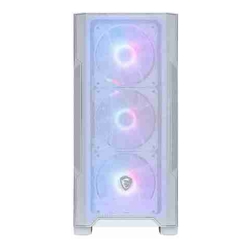 MSI MAG FORGE M100R WHITE Micro-ATX Tower Tempered Glass Drive Bays:  2x 2.5" 1x 2.5" / 3.5" 1x 3.5" Expansion Slot: 4 Fan: 120mm Motherboard Support: Micro-ATX / Mini-ITX White 2 Year Warra