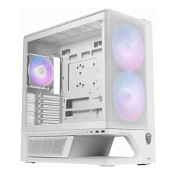 MSI MPG VIXTA 300R AIRFLOW PZ WHITE Mid-tower case with mesh front 3 ARGB fans USB-C 20Gbps ATX support optimized airflow