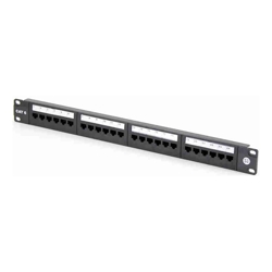 Serveredge 24 Port CAT6 Patch Panel 1RU UTP- Includes Cable Management Bar