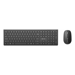 ALOGIC Echelon USB-C Rechargeable Bluetooth Full Size Keyboard for US Win (Black) + Mouse Combo US