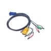 KVM Cables - Aten 2L-5302P KVM SPHD15M 2x 3.5mm | ITSpot Computer Components