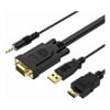 HDMI Cables - Choetech HV-001 HDMI to VGA 1.8m | ITSpot Computer Components