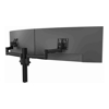 Atdec AWMS-2-5940 Dual Extended-Reach Arms on Post Grommet Clamp Black